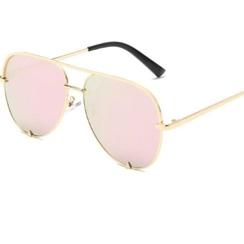 Lunettes de soleil en métal à double pont