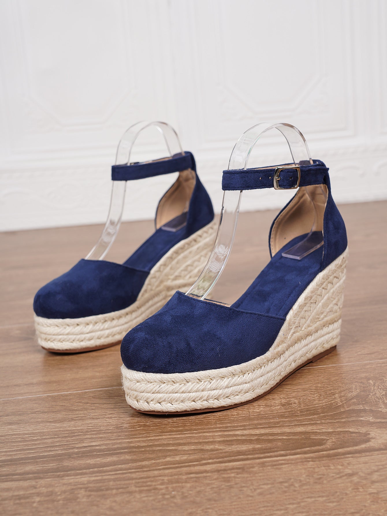 Sandales Espadrilles à Plateforme avec Bride Cheville