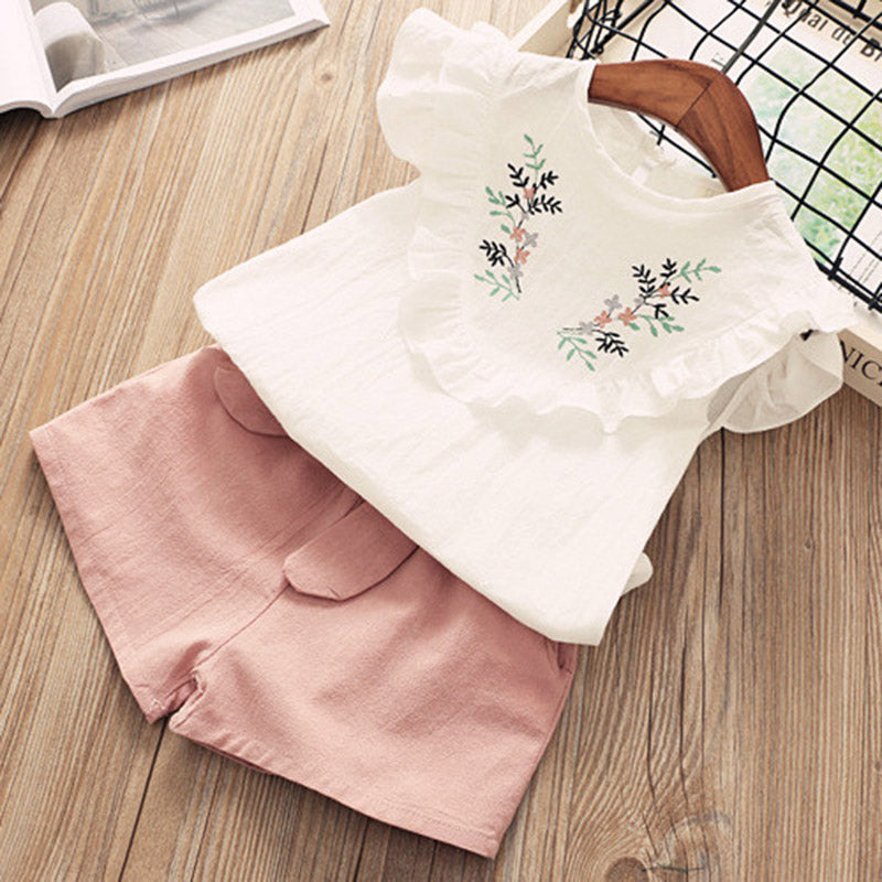 Ensemble haut et short fille