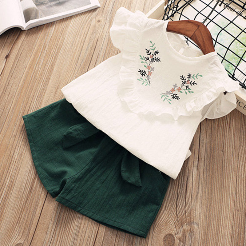 Ensemble haut et short fille