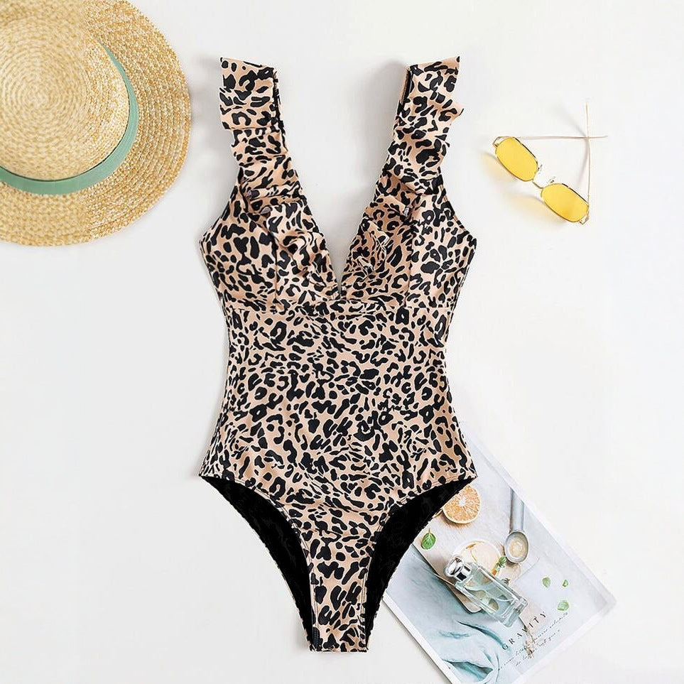 Maillot de bain pour femmes imprimé léopard