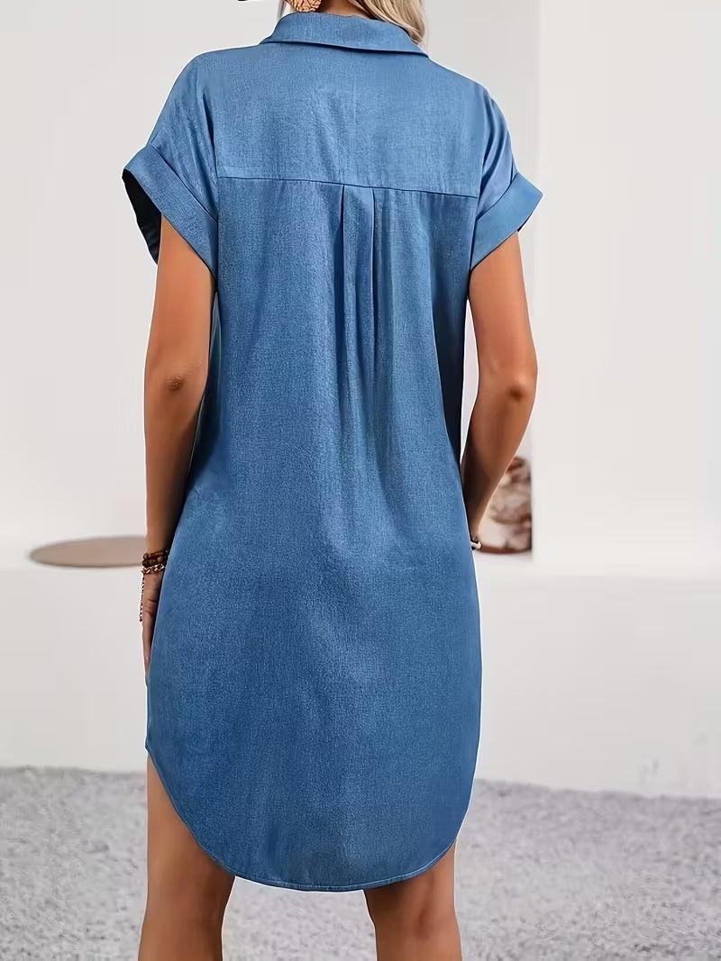 Robe chemise en jean décontractée confortable