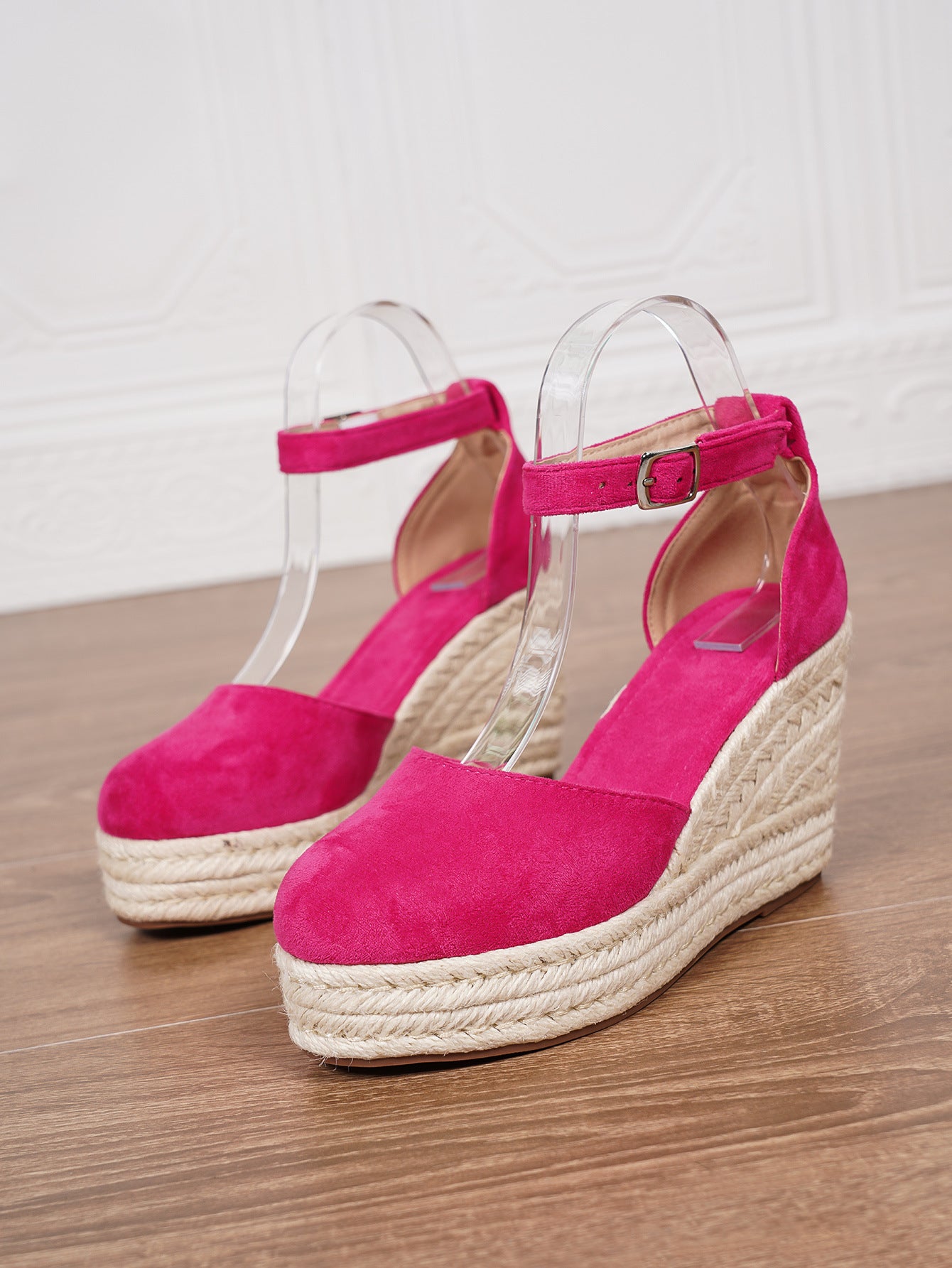 Sandales Espadrilles à Plateforme avec Bride Cheville