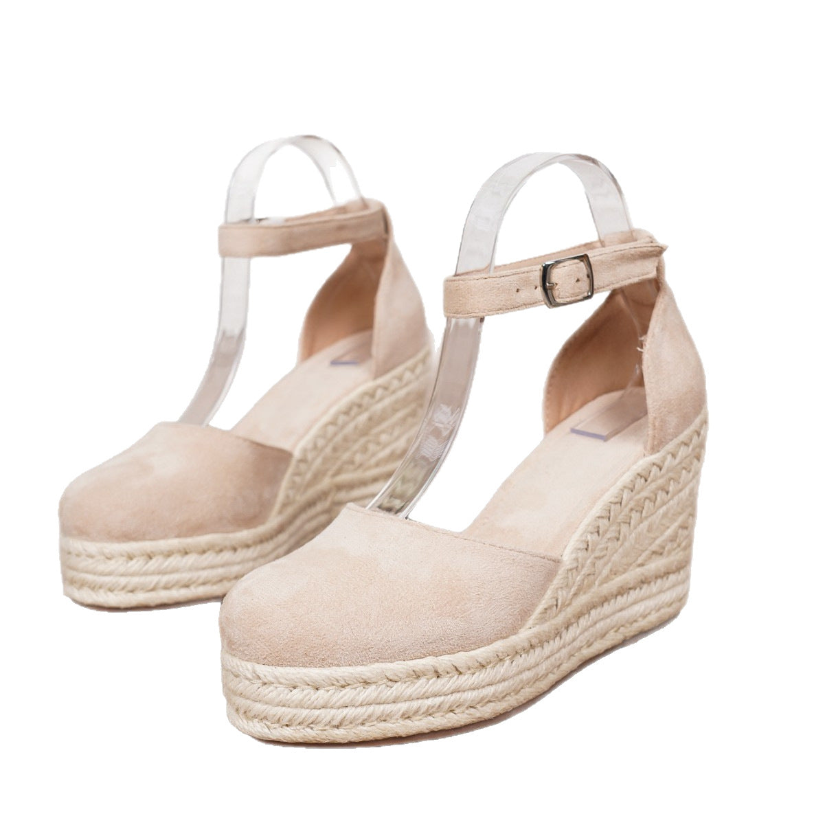 Sandales Espadrilles à Plateforme avec Bride Cheville
