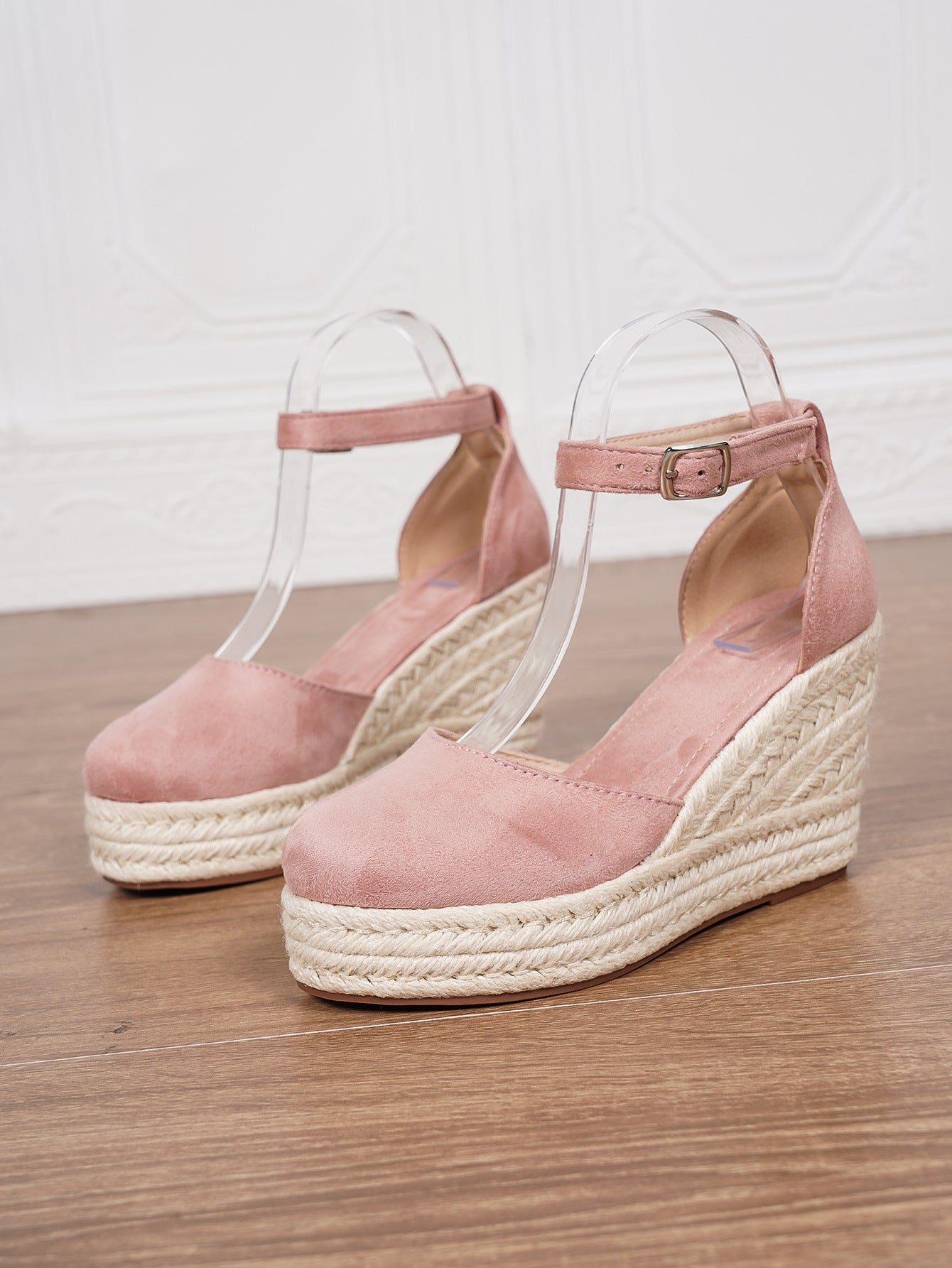 Sandales Espadrilles à Plateforme avec Bride Cheville