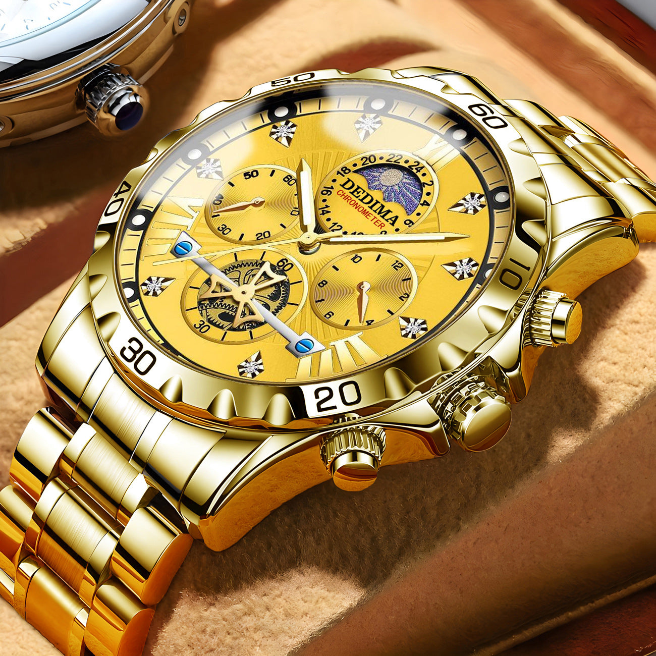 Montre Quartz à Volant Lumineuse Étanche pour Affaires