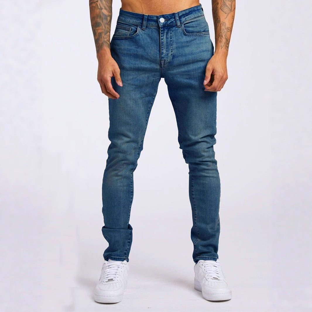 Nouveaux pantalons en jean homme coupe slim
