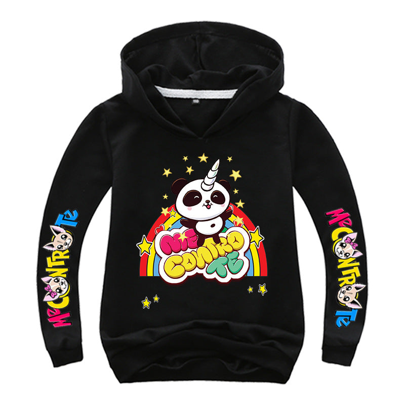 Sweat à capuche multicolore de dessin animé CUHK