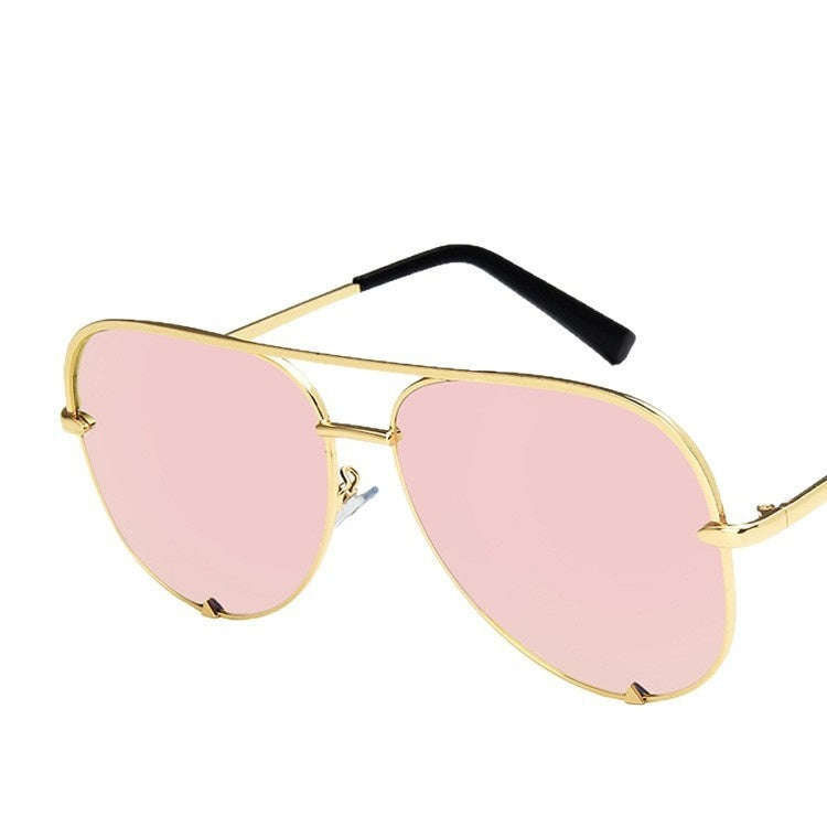 Lunettes de soleil en métal à double pont
