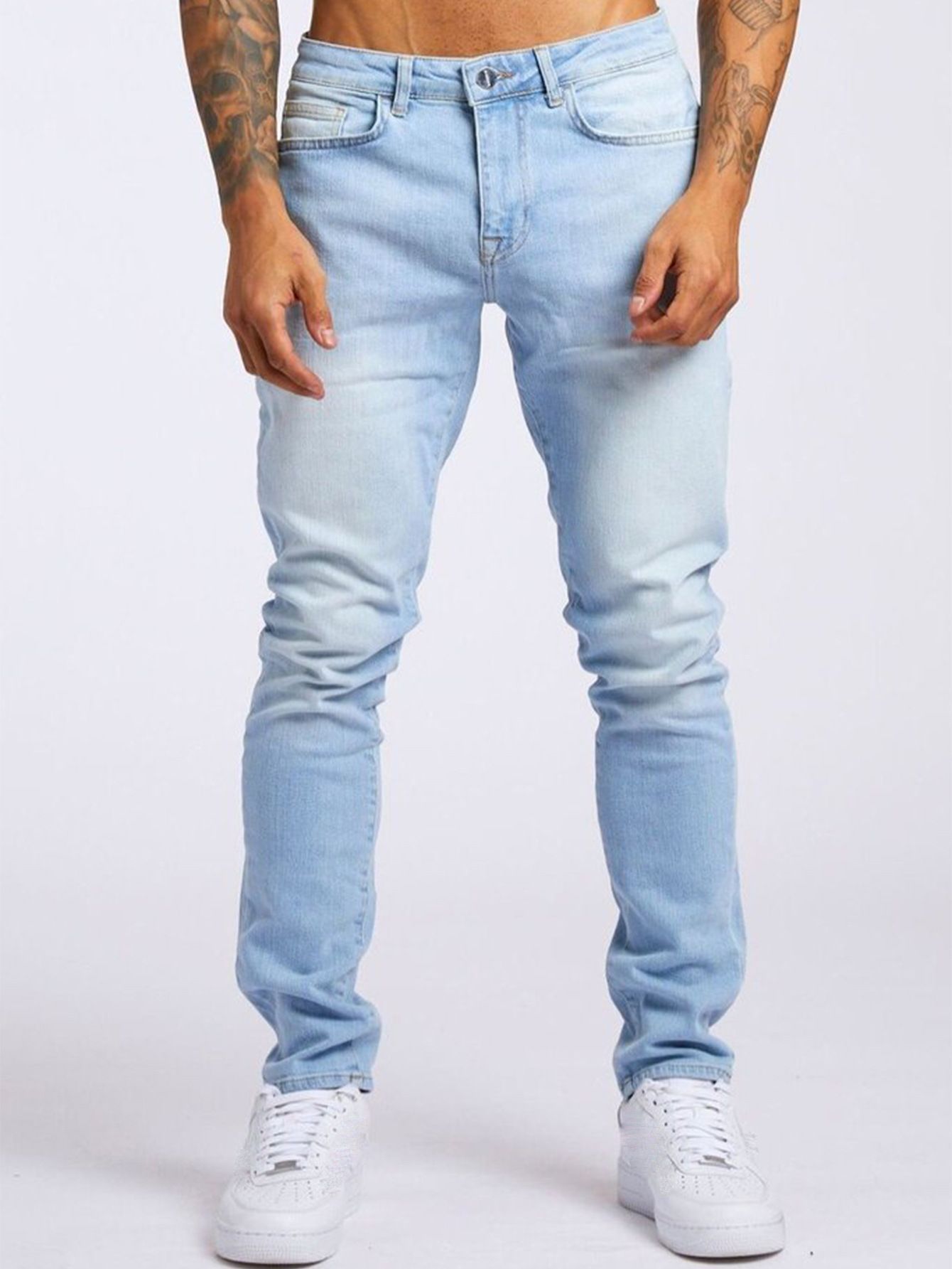 Nouveaux pantalons en jean homme coupe slim