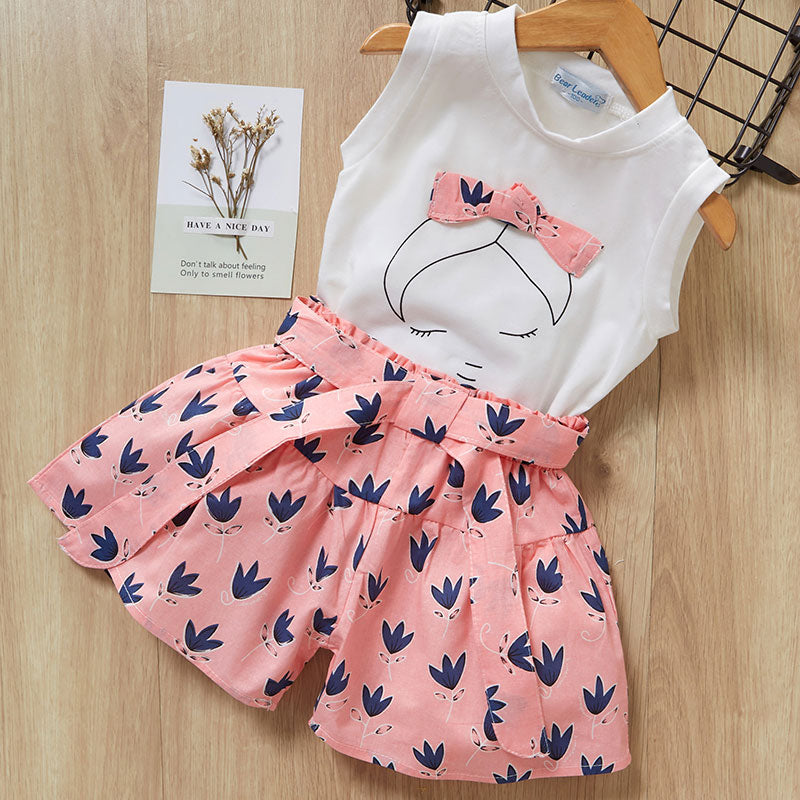 Ensemble haut et short fille