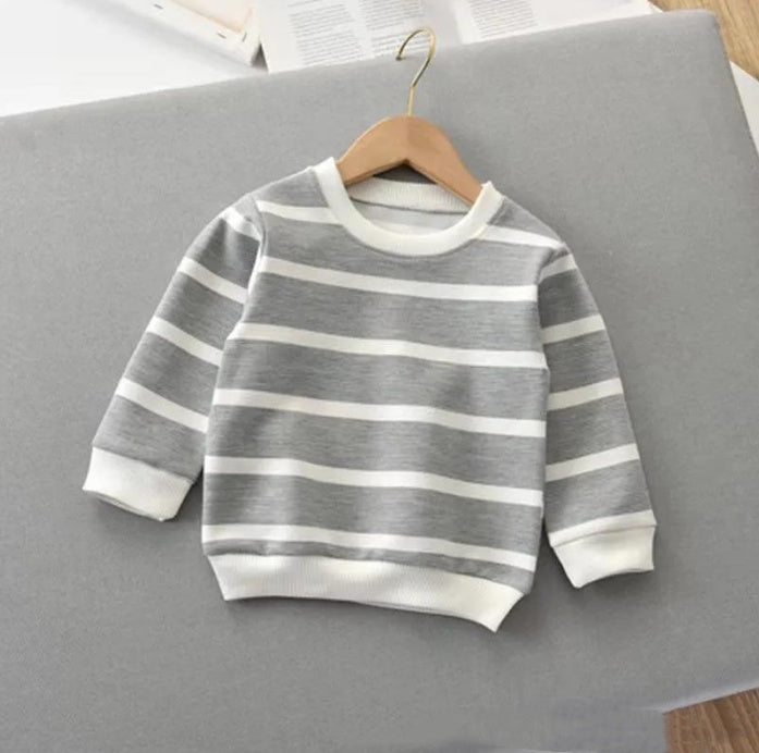 T-shirt à manches longues rayé pour enfants à la mode