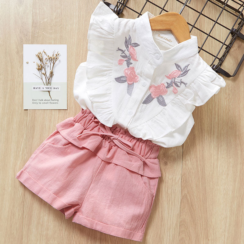 Ensemble haut et short fille